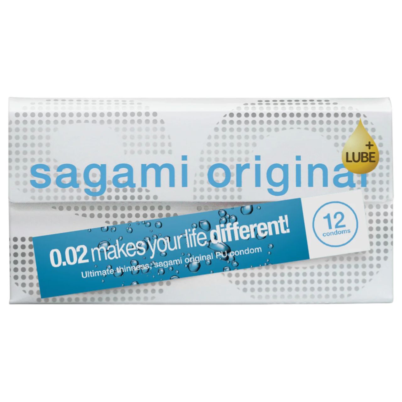Sagami Original 0.02 - extra síkosított ultravékony óvszer (55 mm, 12 db)