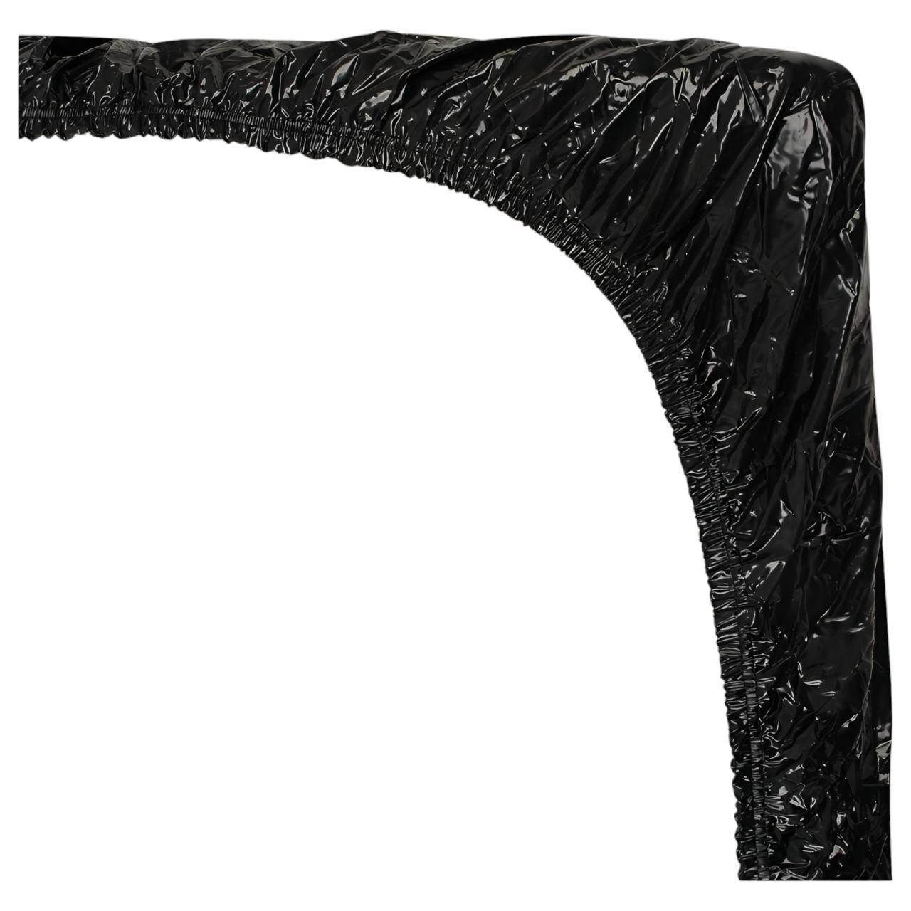Fetish - lakk lepedő - gumis - 160 × 200 cm (fekete)