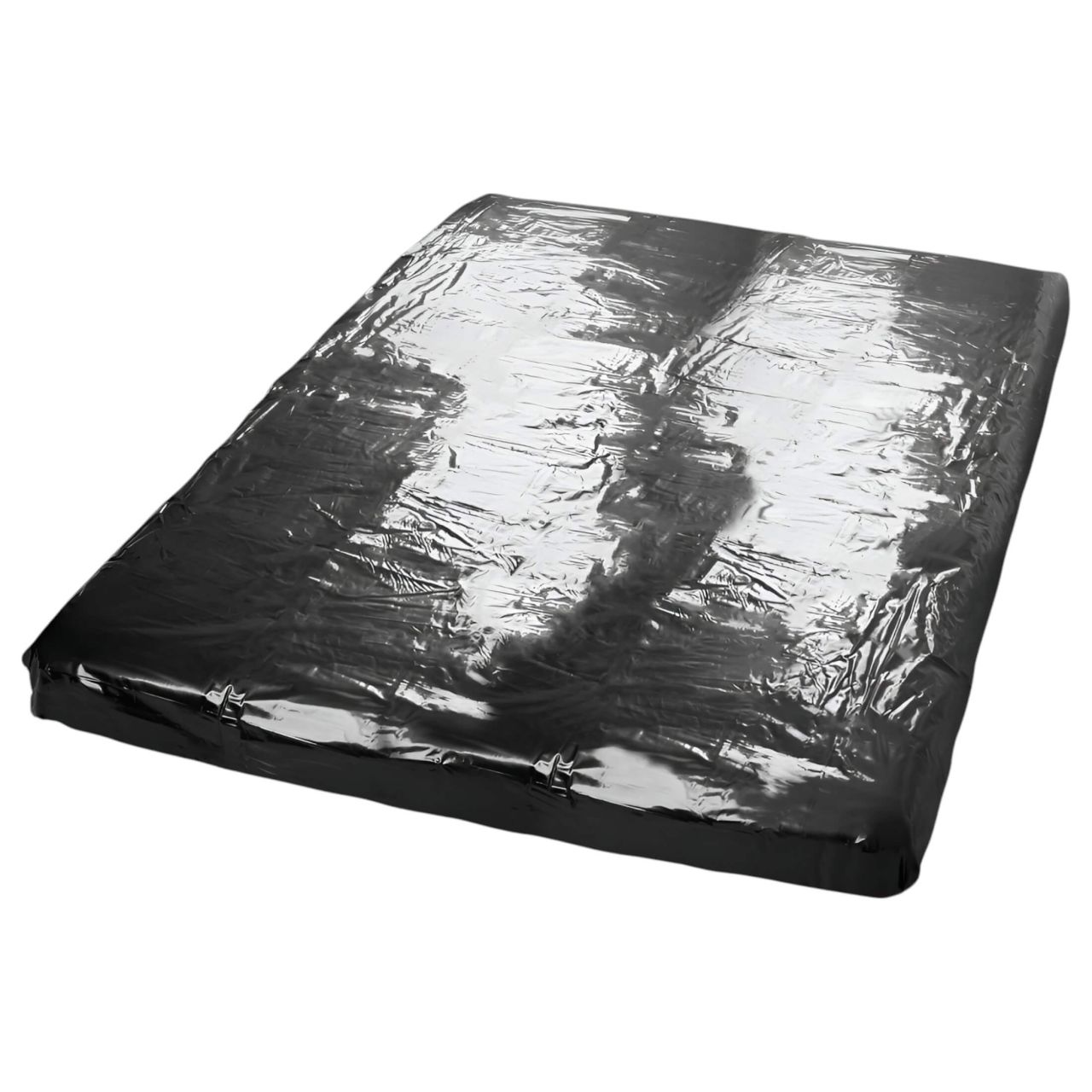 Fetish - lakk lepedő - gumis - 160 × 200 cm (fekete)
