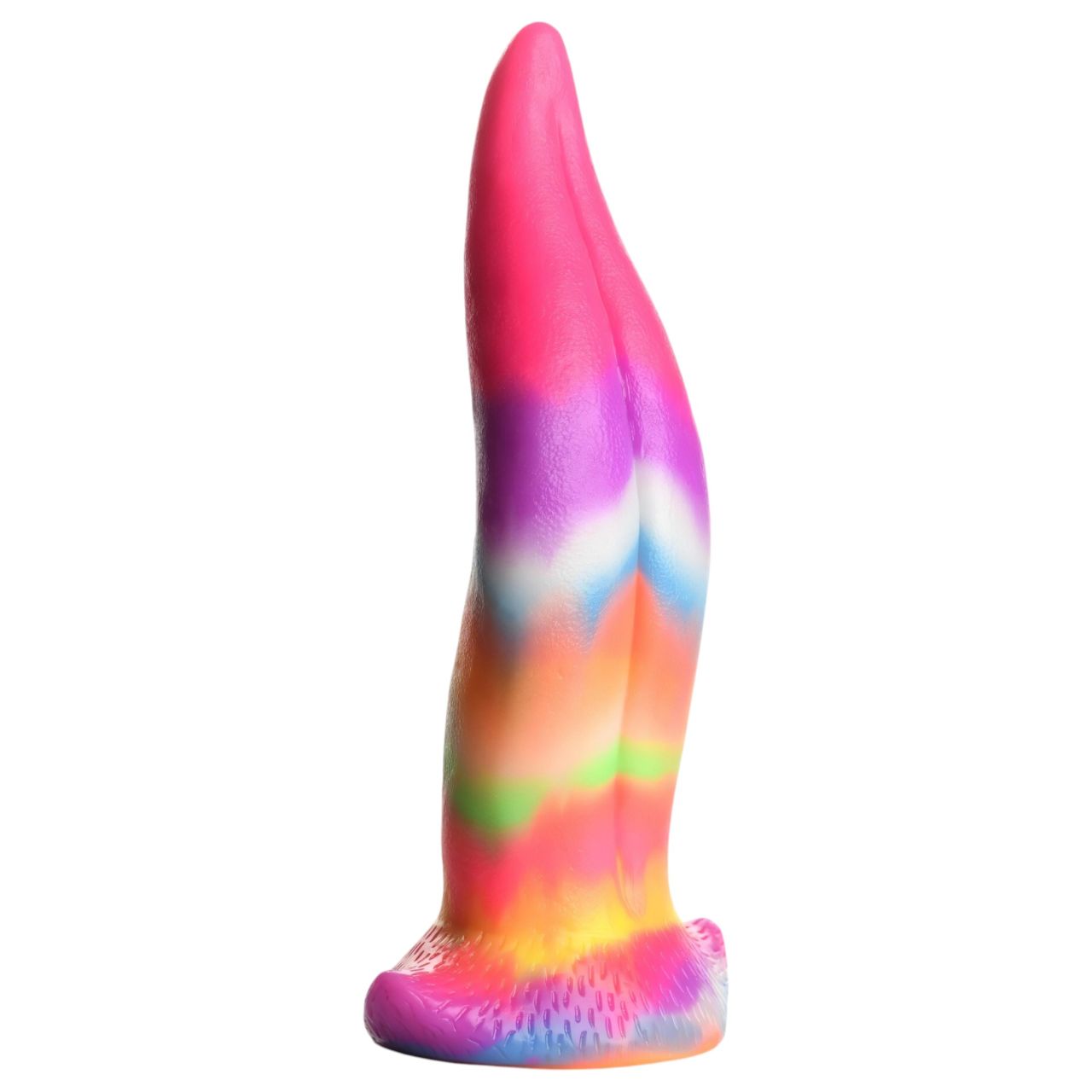 Creature Cocks Tongue - sötétben világító szilikon fantázia dildó (21 cm)
