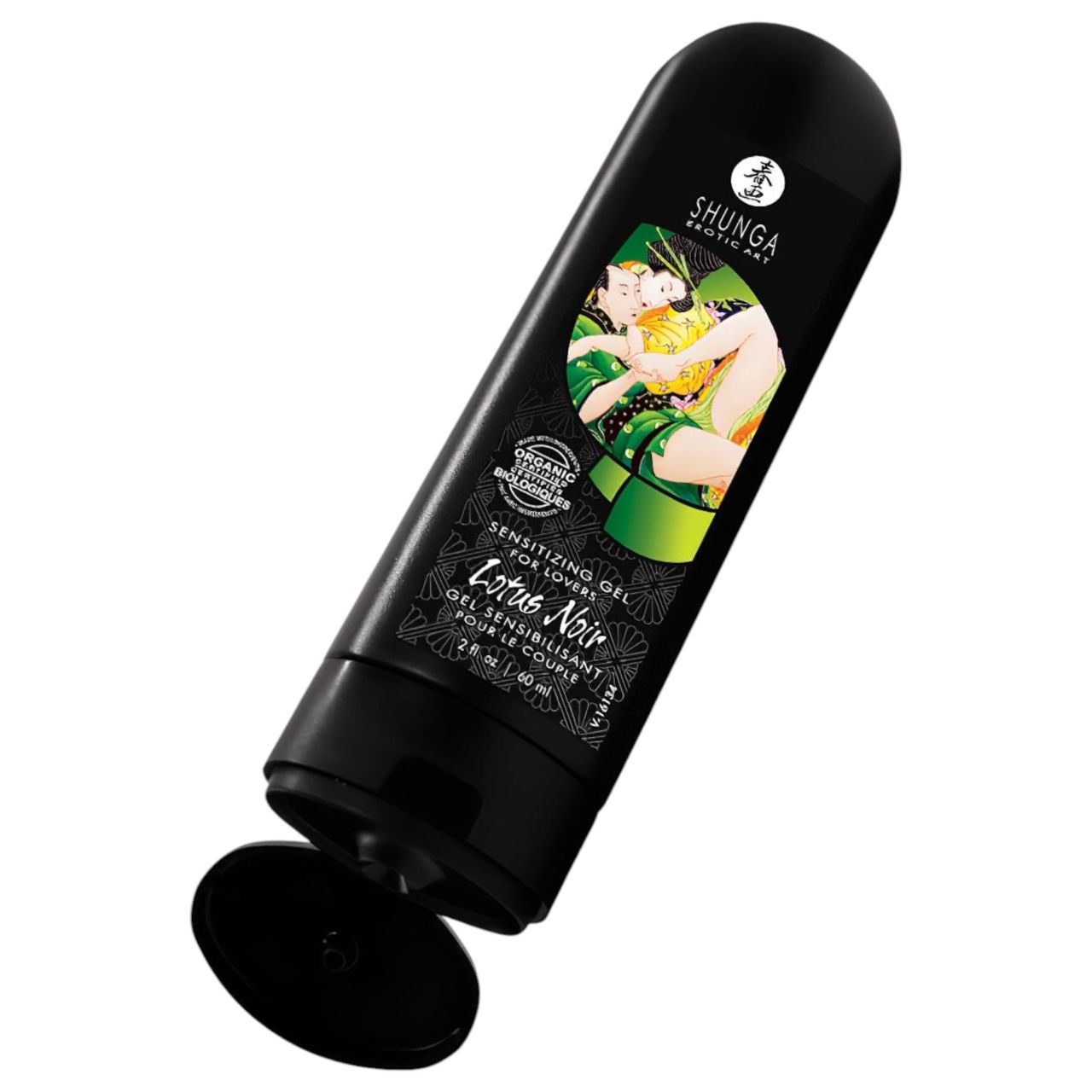 Shunga Lotus Noir - folyékony vibrátor stimuláló gél (60 ml)