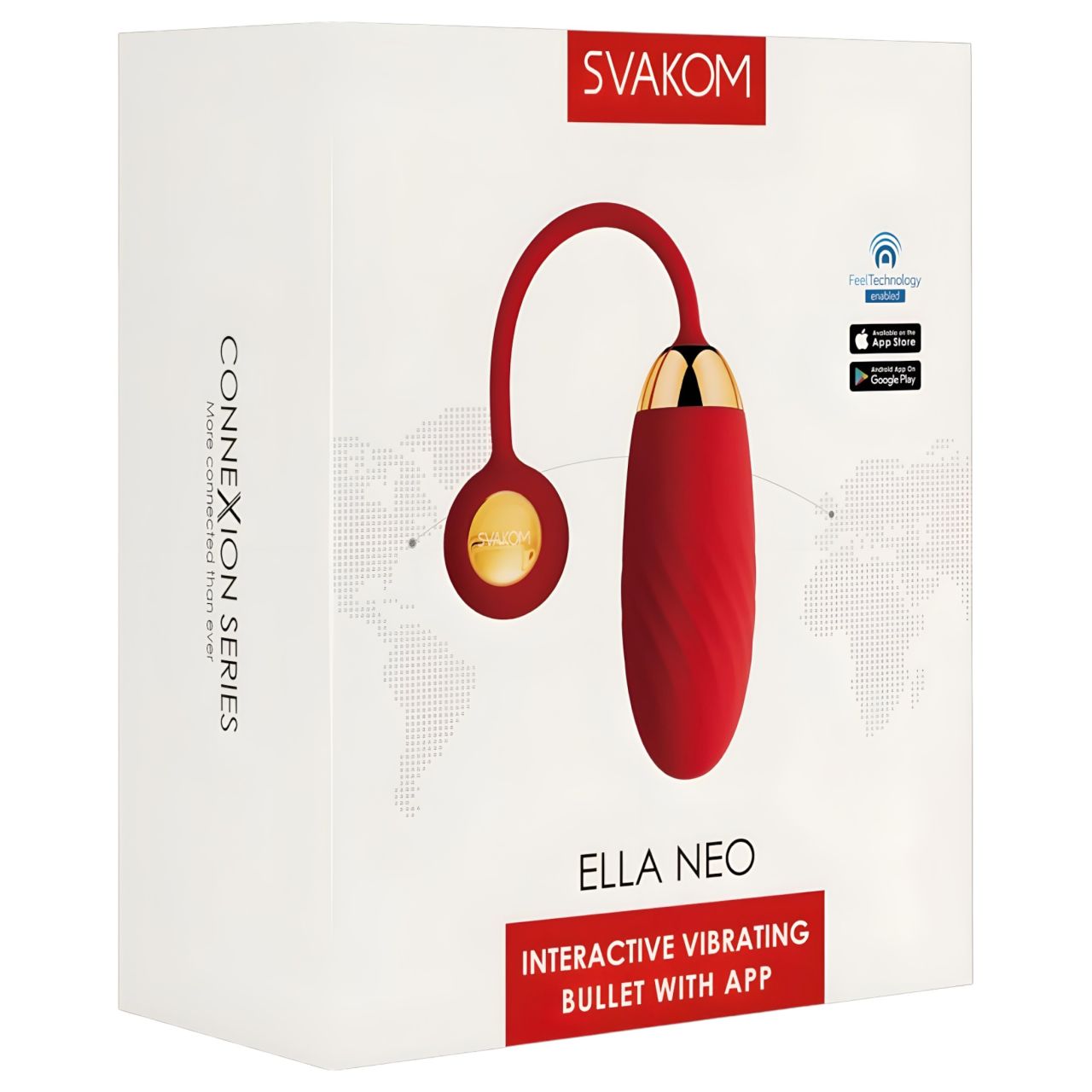 Svakom Ella Neo - hordható app-vezérelt vibrotojás (piros)