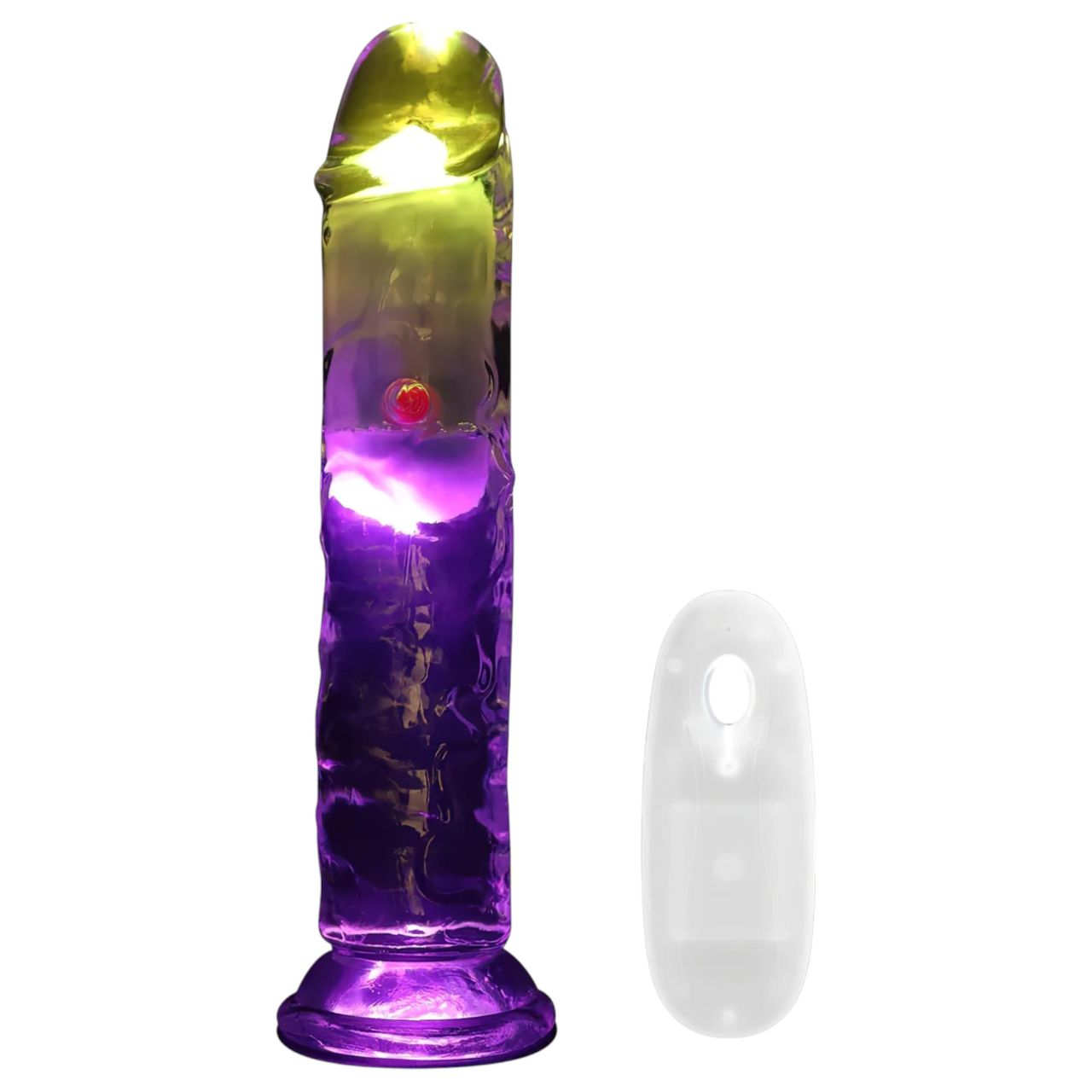 REALROCK - LED-es vibrátor - 15 cm REALROCK - LED-es vibrátor - 15 cm