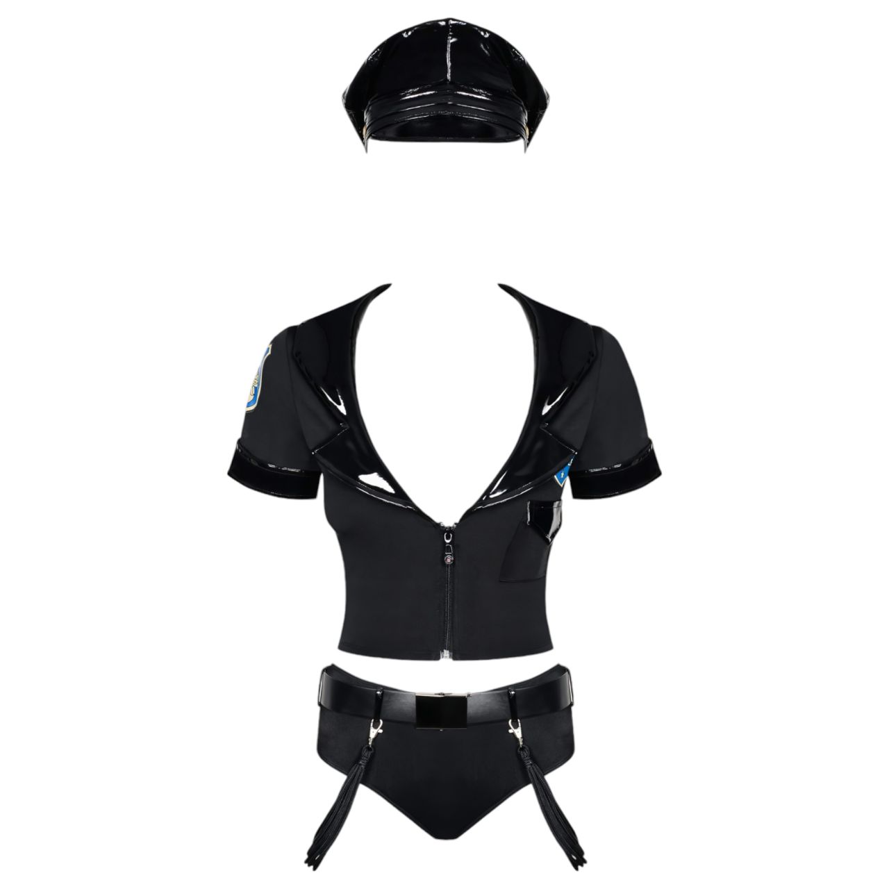 Obsessive Police - szexi rendőrnő jelmez szett (S/M)