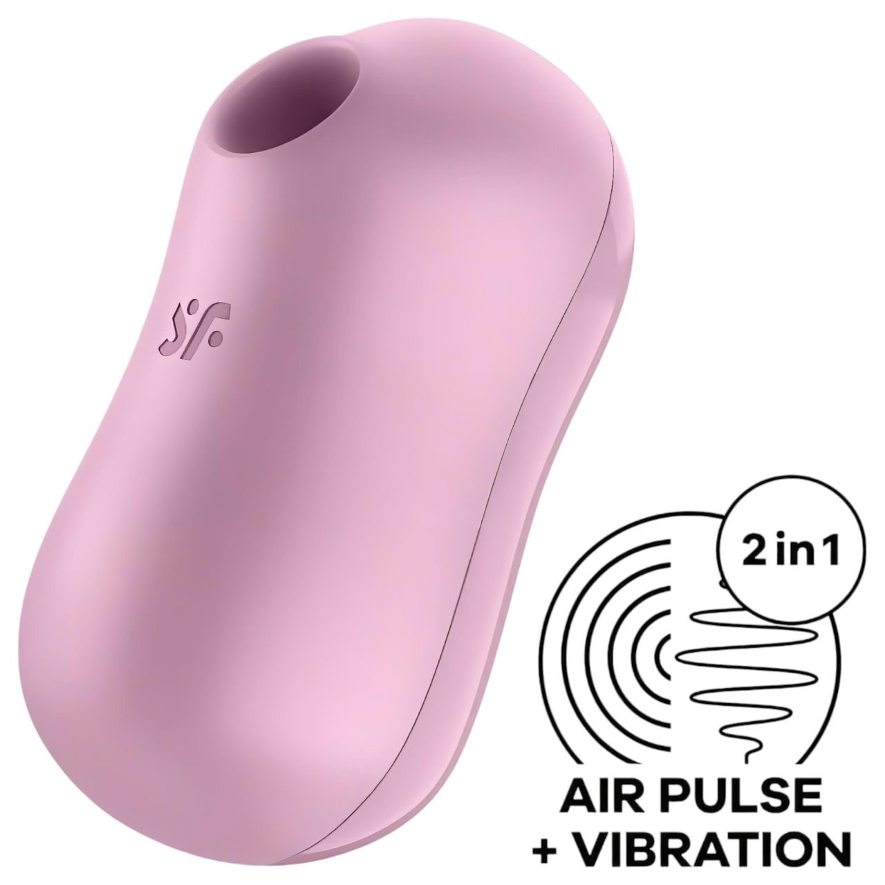 / Satisfyer Cotton Candy - akkus léghullámos csikló vibrátor (lila)