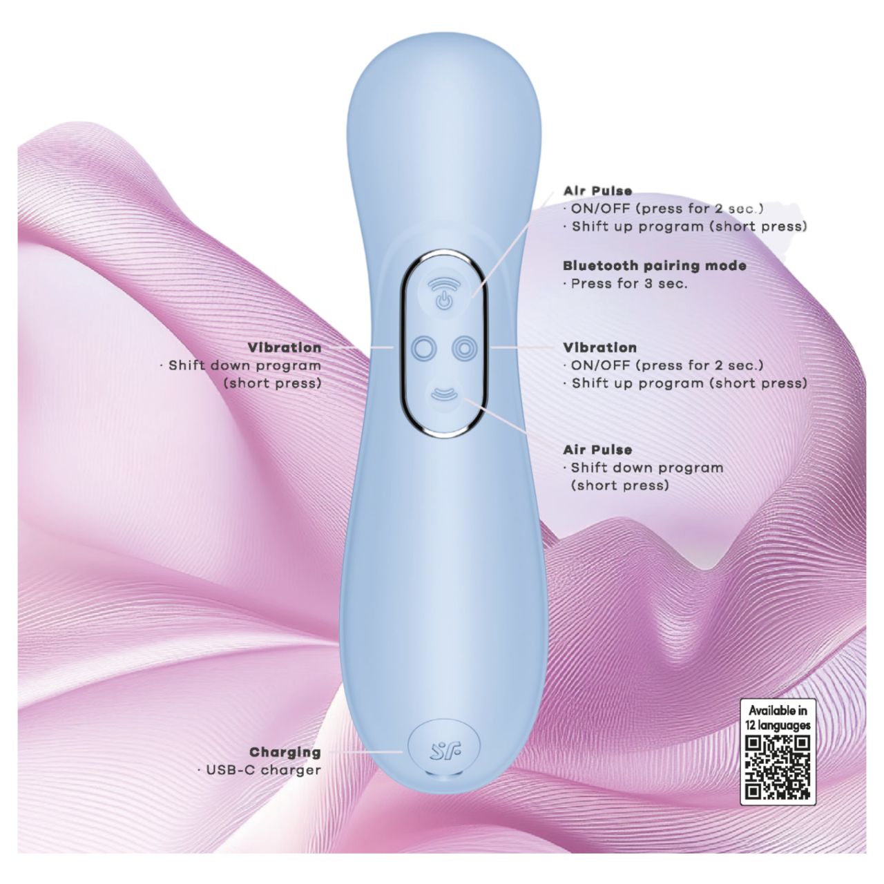 Satisfyer Pro 2 Gen4 - App-vezérelt léghullámos csiklóizgató (kék) Satisfyer Pro 2 Gen4 - App-vezérelt léghullámos csiklóizgató (kék)