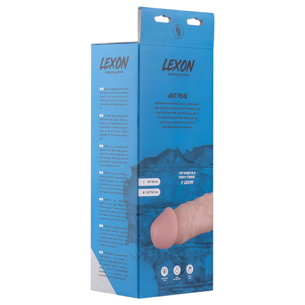 Real Fantasy Lexon - testszínű herés élethű dildó (33 cm) Real Fantasy Lexon - testszínű herés élethű dildó (33 cm)