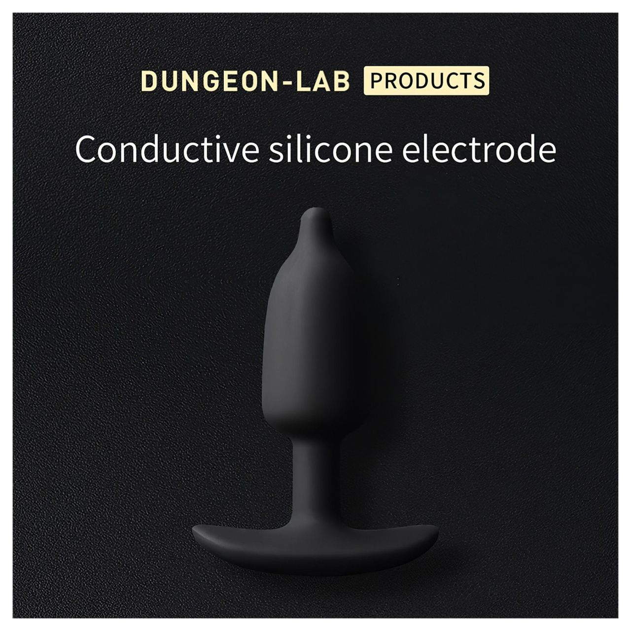 DG-LAB - kétpólusú, vezetőképes szilikon elektro análkúp (fekete) DG-LAB - kétpólusú, vezetőképes szilikon elektro análkúp (fekete)