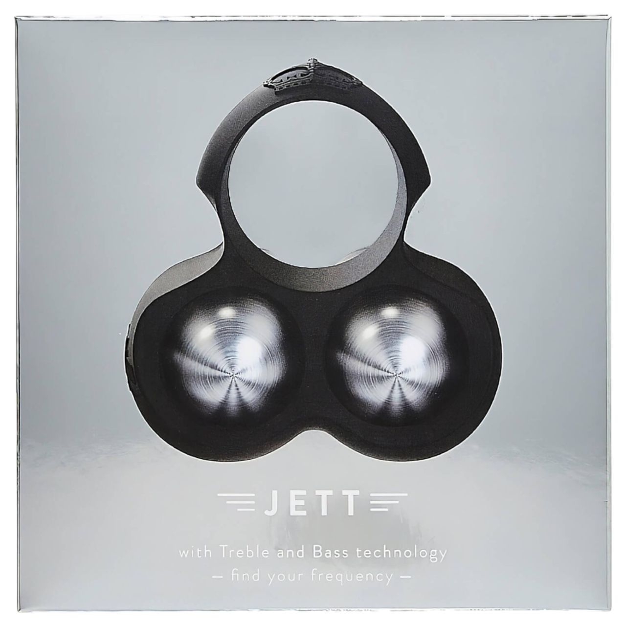 HOT Octopuss JETT - 2 motoros makkvibrátor férfiaknak (fekete)