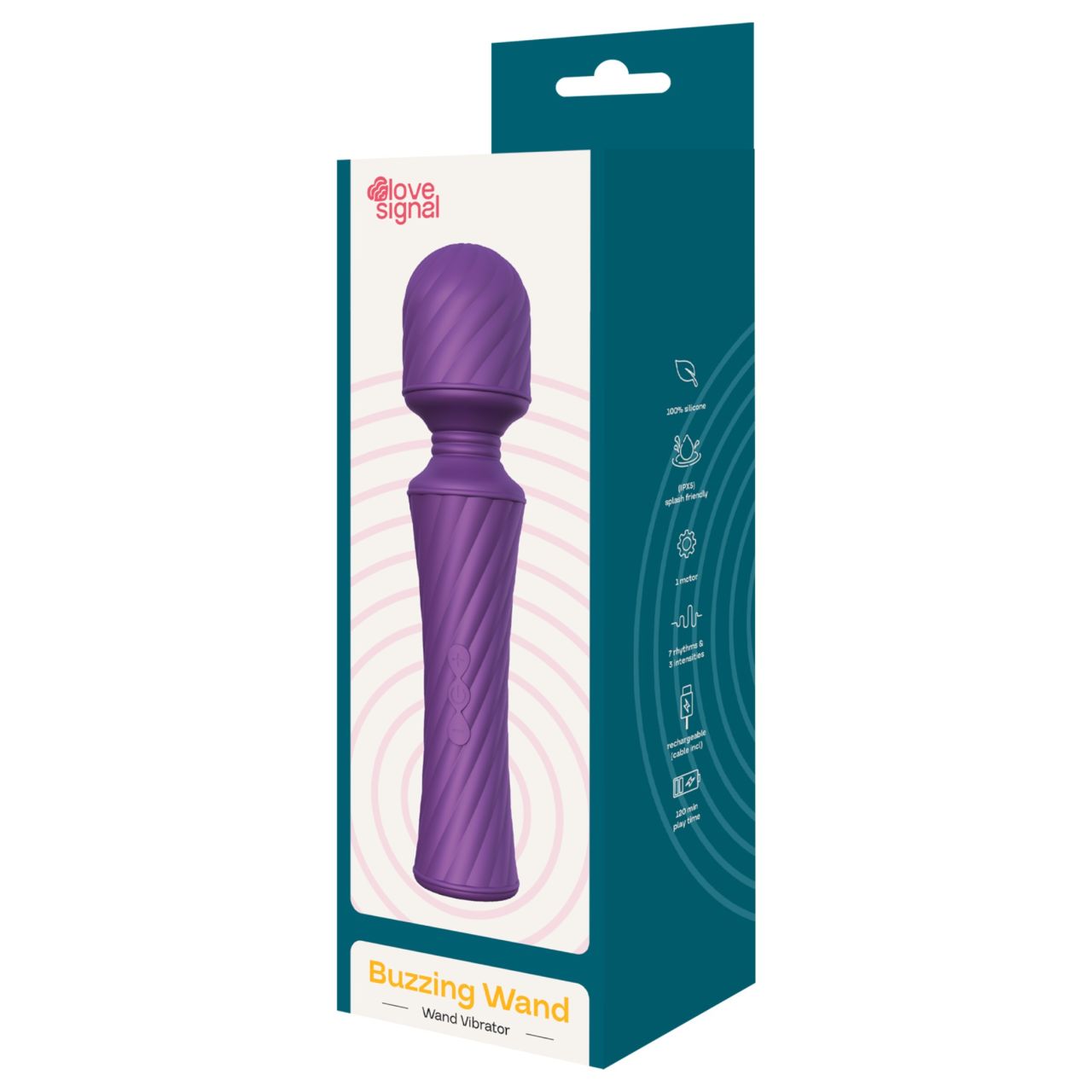 Dreamtoys Love Signal - masszírozó wand vibrátor (lila) Dreamtoys Love Signal - masszírozó wand vibrátor (lila)