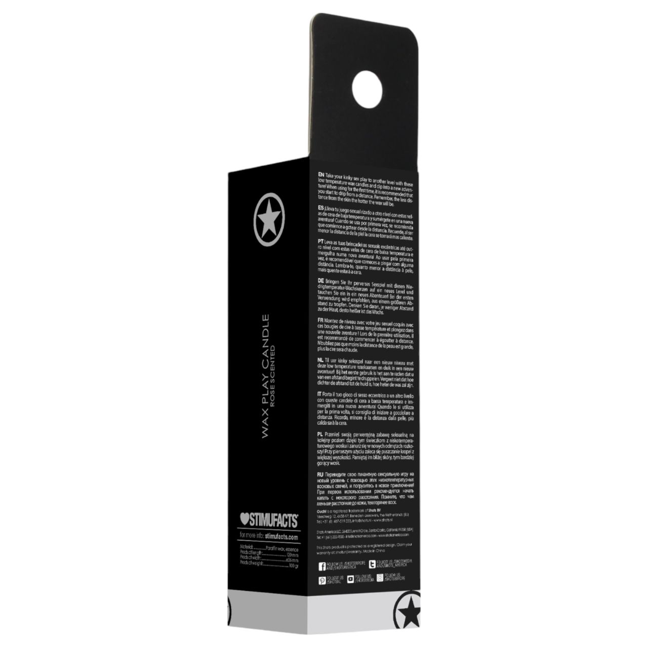 Ouch Rose - paraffin testgyertya rózsa illattal (100 g)