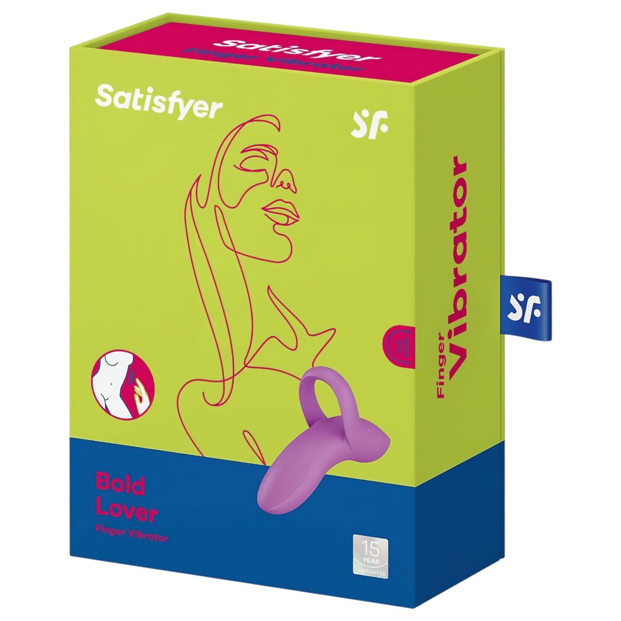 Satisfyer Bold Lover - akkus vízálló ujjvibrátor nőknek és (pink)