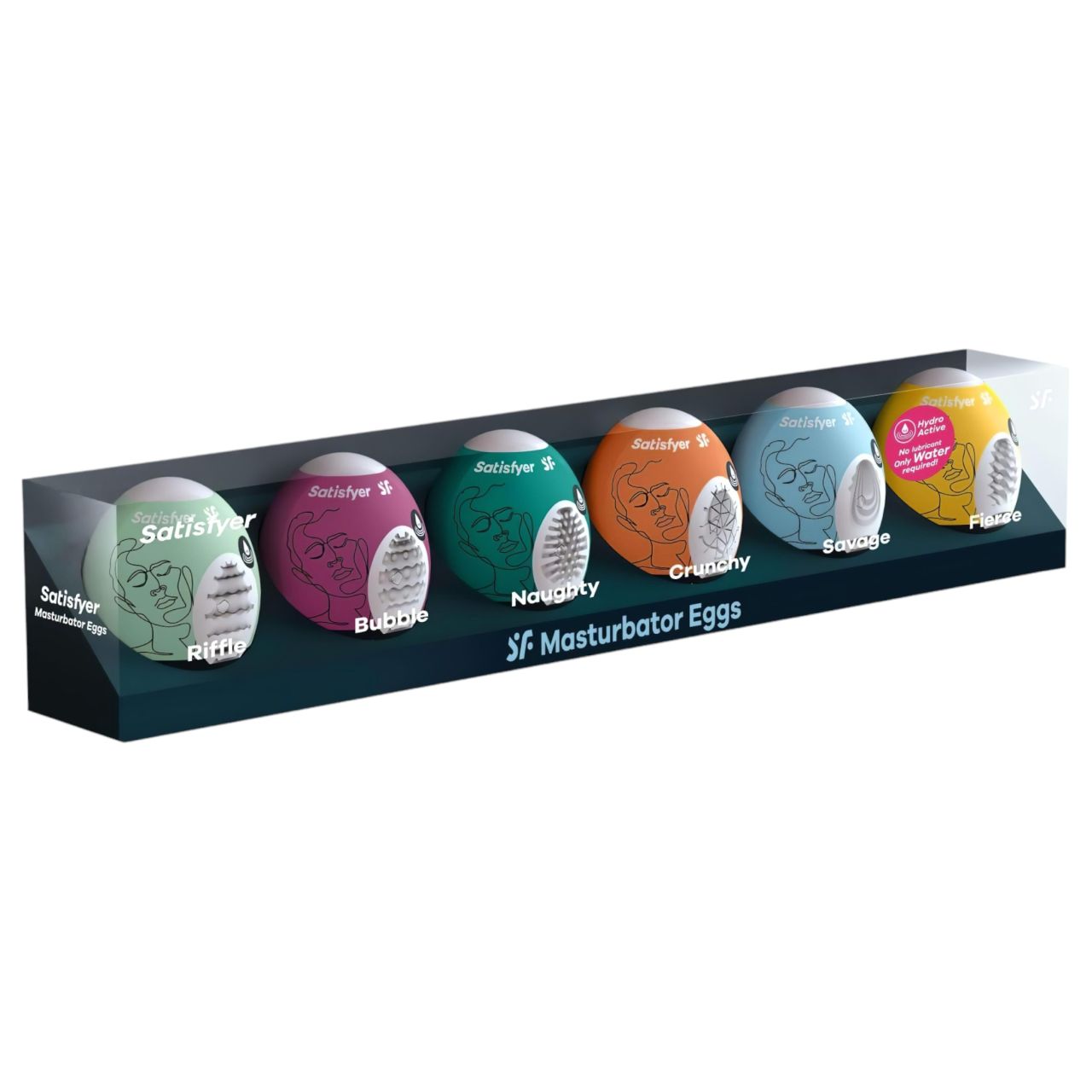 Satisfyer Egg Set - tojás maszturbátor szett férfiaknak (6 db)
