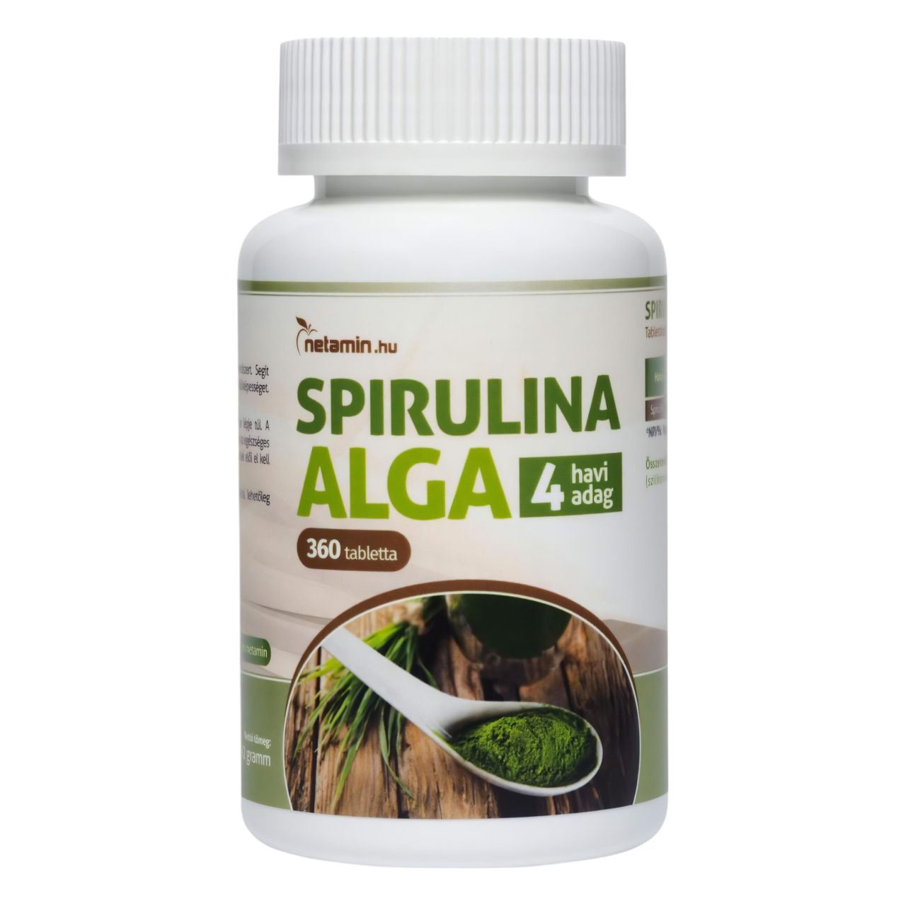 Netamin Spirulina - vitalitást támogató étrend-kiegészítő tabletta (360 db) Netamin Spirulina - vitalitást támogató étrend-kiegészítő tabletta (360 db)