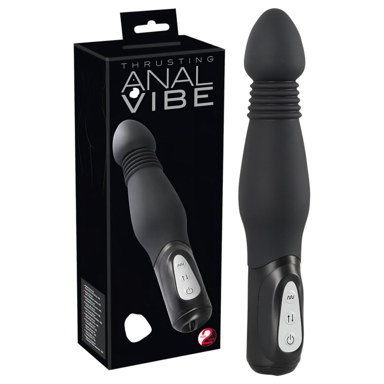 You2Toys Anal Vibe - lökő anál vibrátor (fekete)