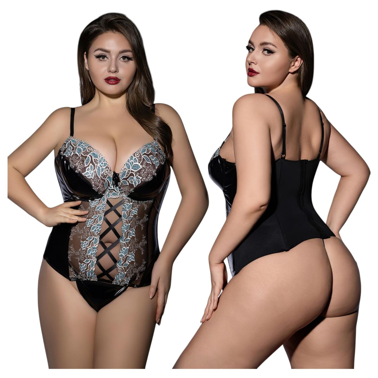 JSY 062 - fűzős szexi fehérnemű szett nőknek, fekete (XL-2XL) JSY 062 - fűzős szexi fehérnemű szett nőknek, fekete (XL-2XL)