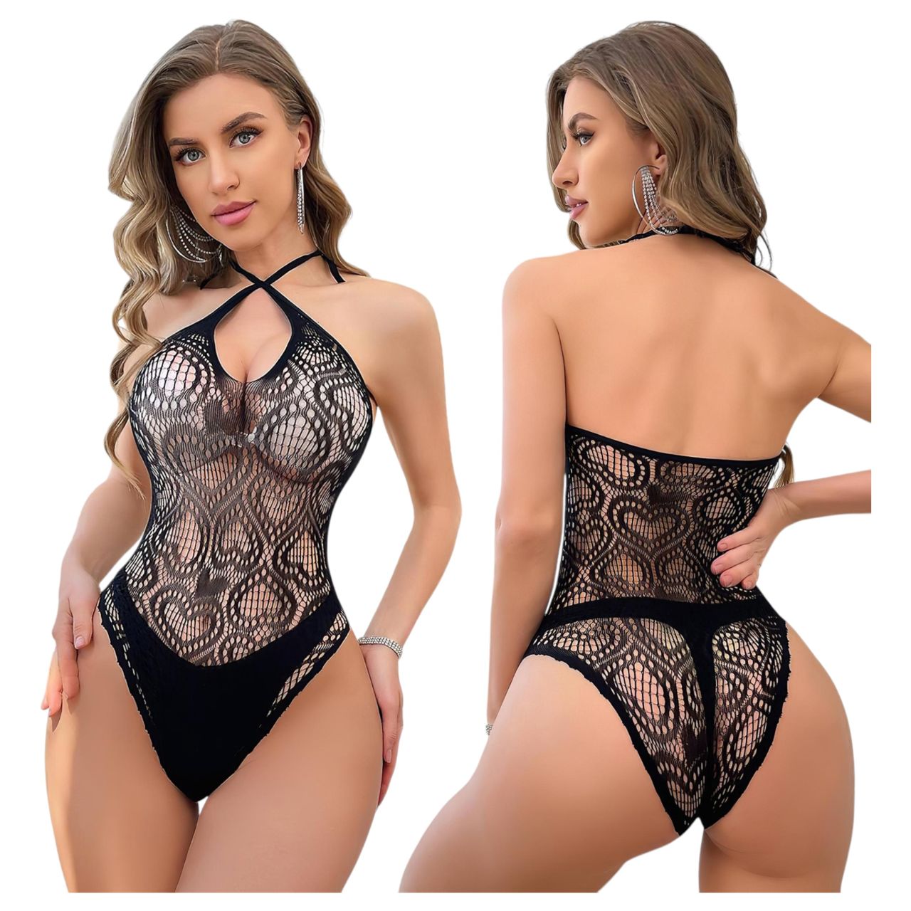JSY 019 - csipkés body (fekete) JSY 019 - csipkés body (fekete)