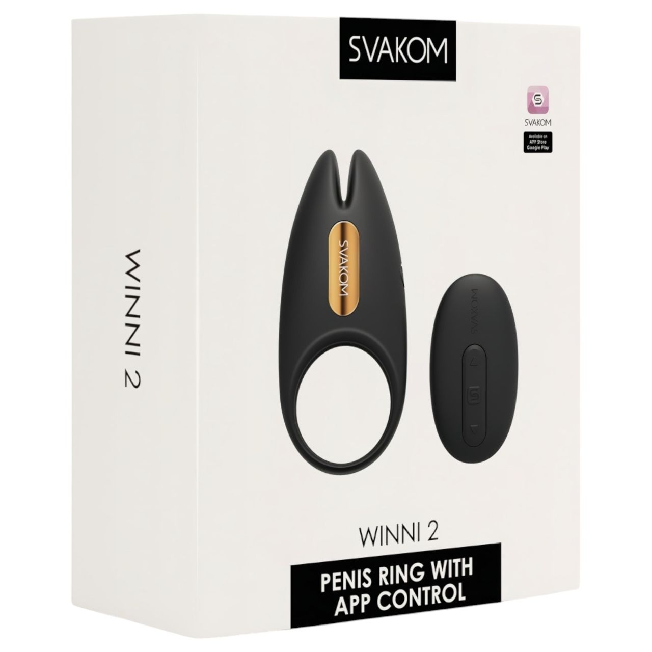 Svakom Winni 2 - App- és távirányítós vibrációs péniszgyűrű (fekete) Svakom Winni 2 - App- és távirányítós vibrációs péniszgyűrű (fekete)