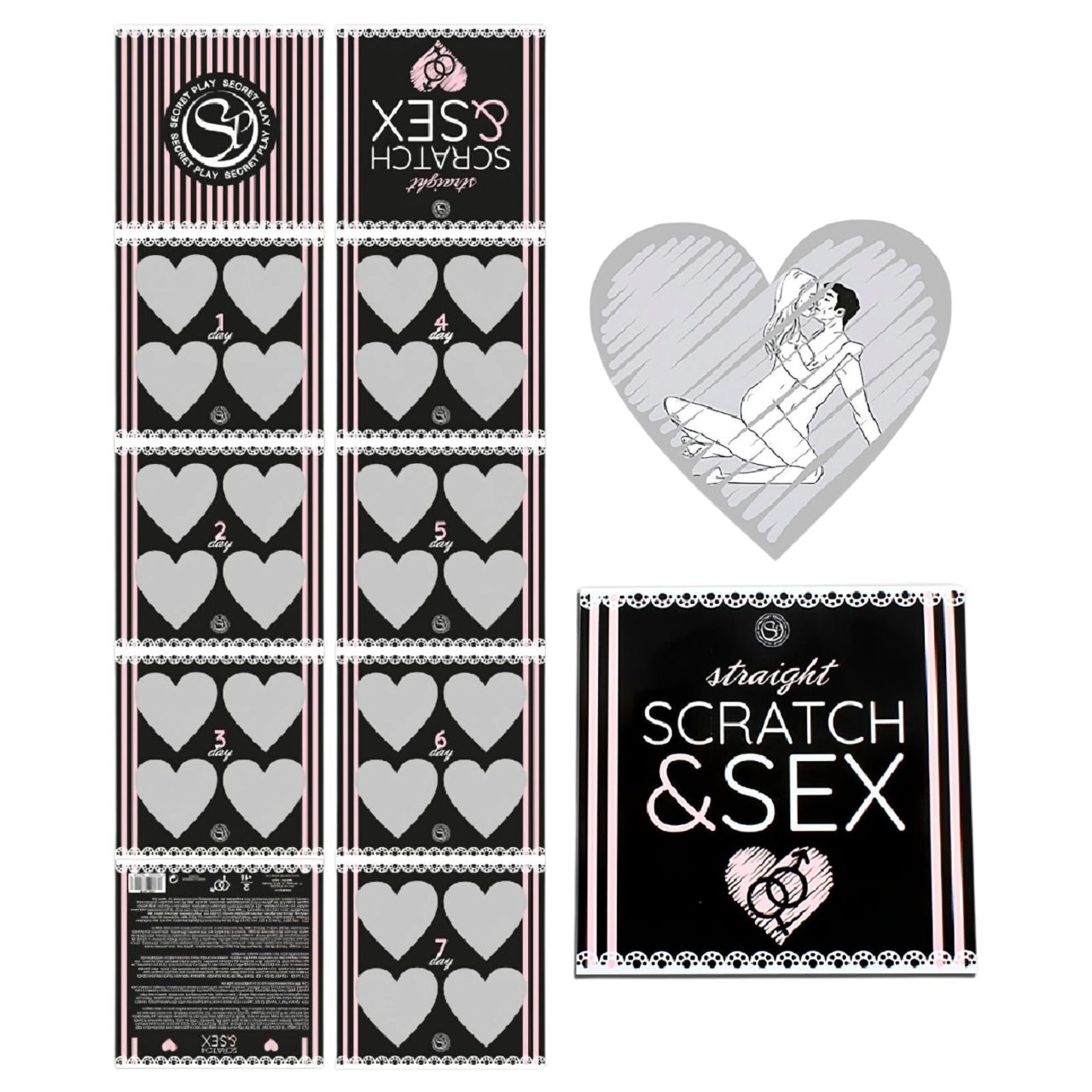 Secret Play Scratch & Sex Straight - kaparós szexpóz játék pároknak (5 nyelven) Secret Play Scratch & Sex Straight - kaparós szexpóz játék pároknak (5 nyelven)