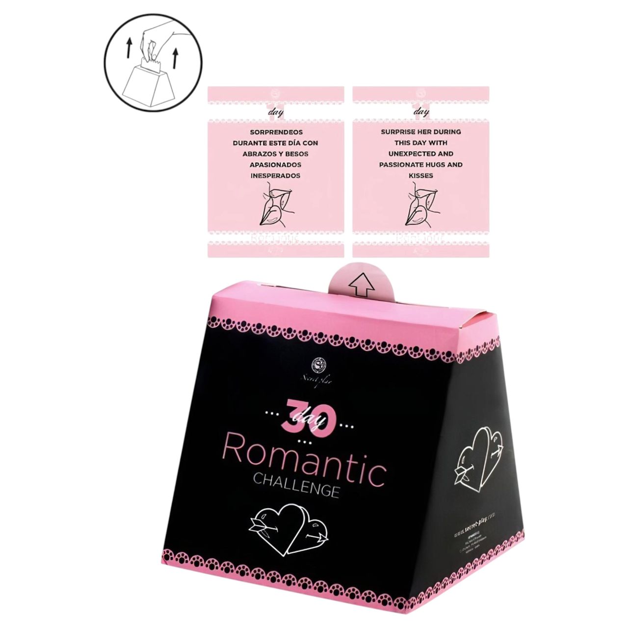 Secret Play 30 Day Romantic Challenge - romantikus kihívás kártyajáték (angol, spanyol)
