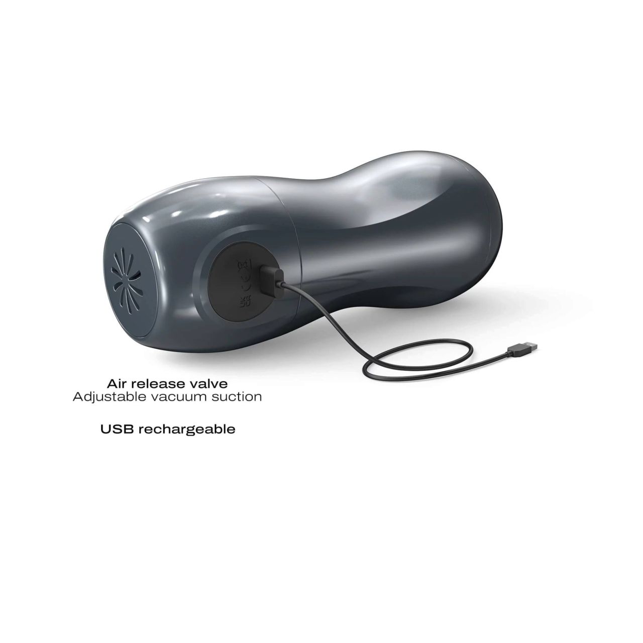Dorcel Blowjoy Vibe - szívó és vibrációs akkus maszturbátor (szürke) Dorcel Blowjoy Vibe - szívó és vibrációs akkus maszturbátor (szürke)