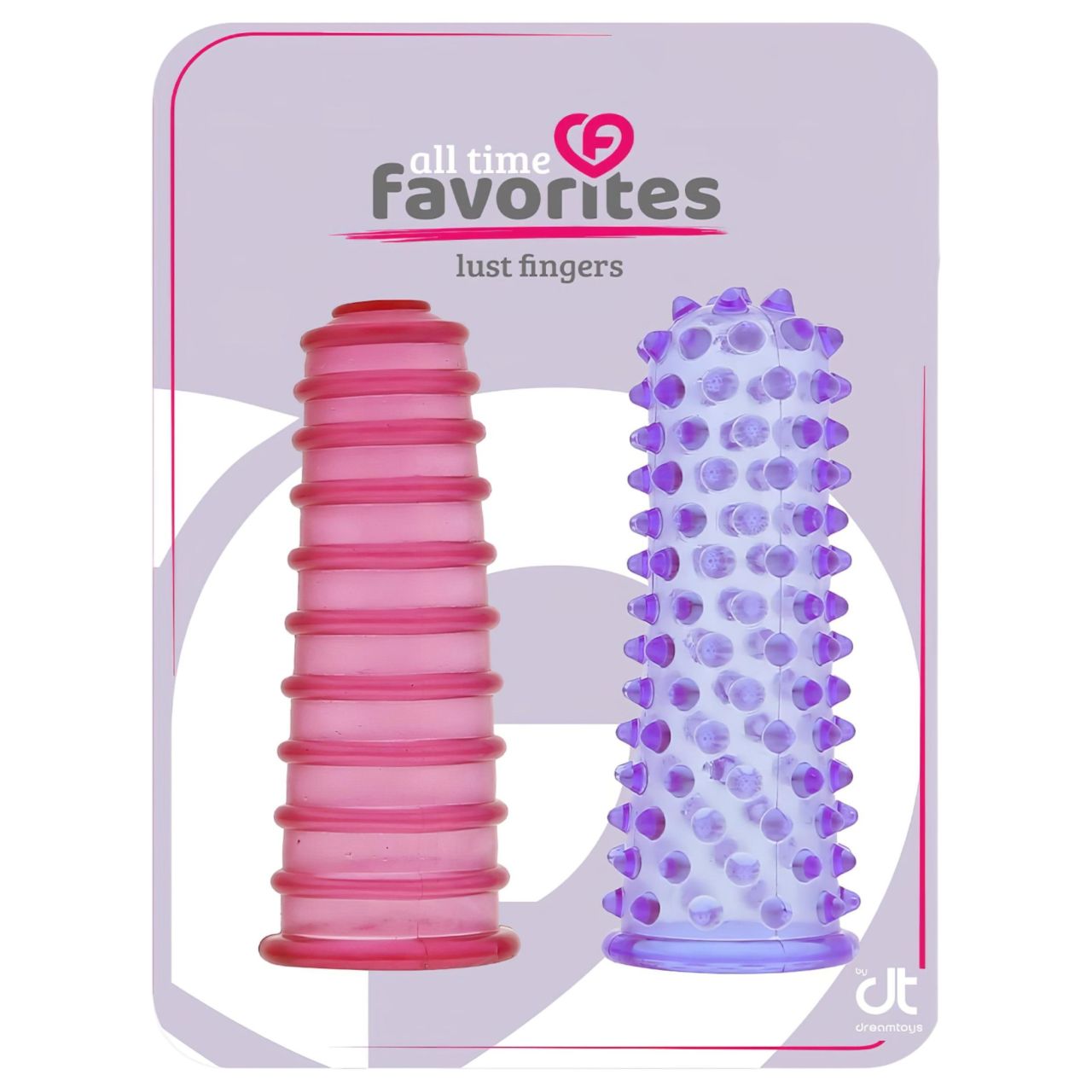 All Time Favorites - pink-lila ujjmandzsetta szett csiklóizgatáshoz (2 db)