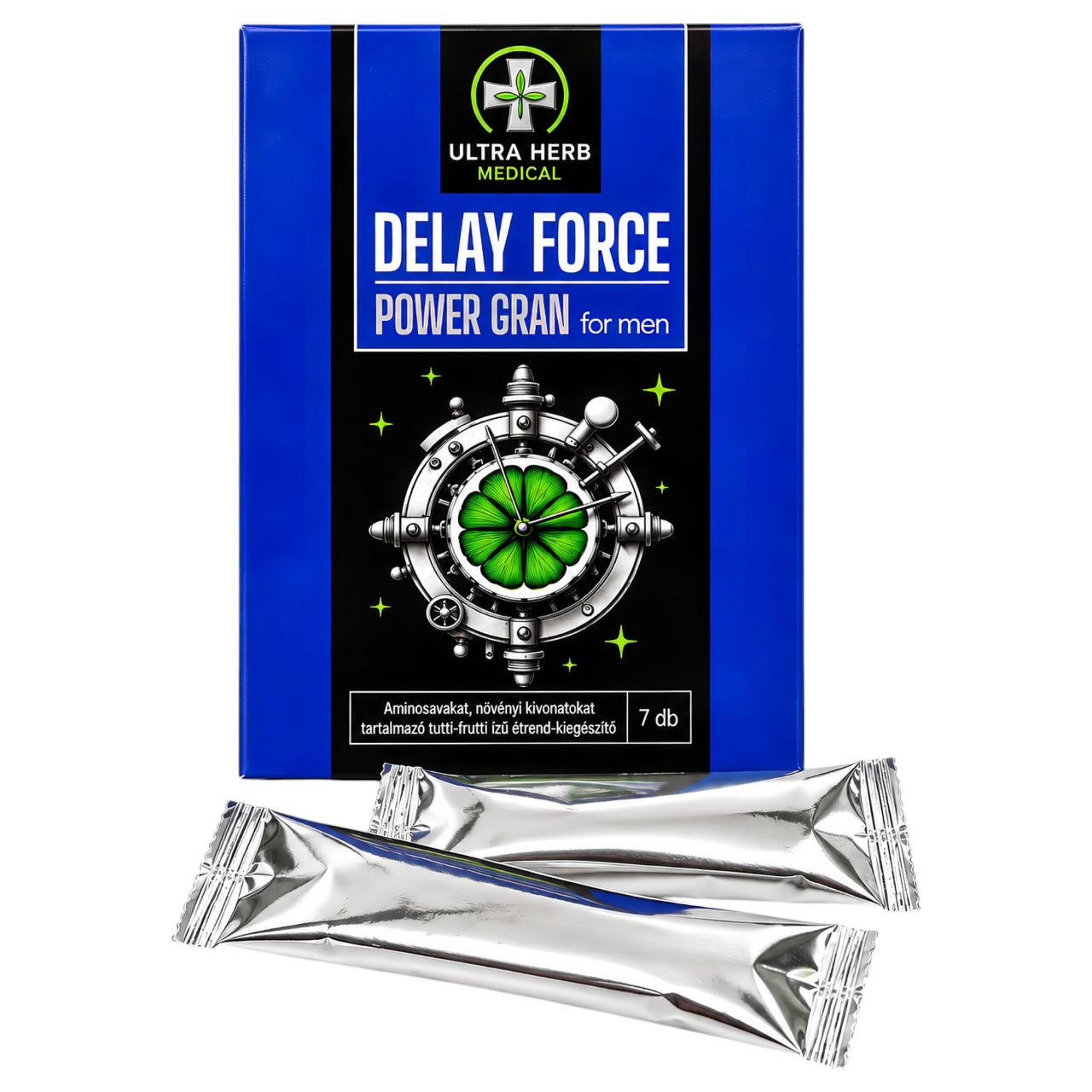 Delay Force Power - magömlés késleltető étrend-kiegészítő por (7 tasak) Delay Force Power - magömlés késleltető étrend-kiegészítő por (7 tasak)