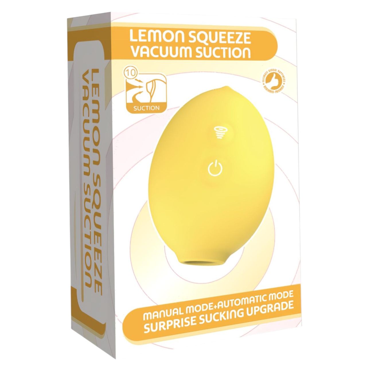 Lemon Squeeze - citrom formájú csiklószívó vibrátor (sárga)
