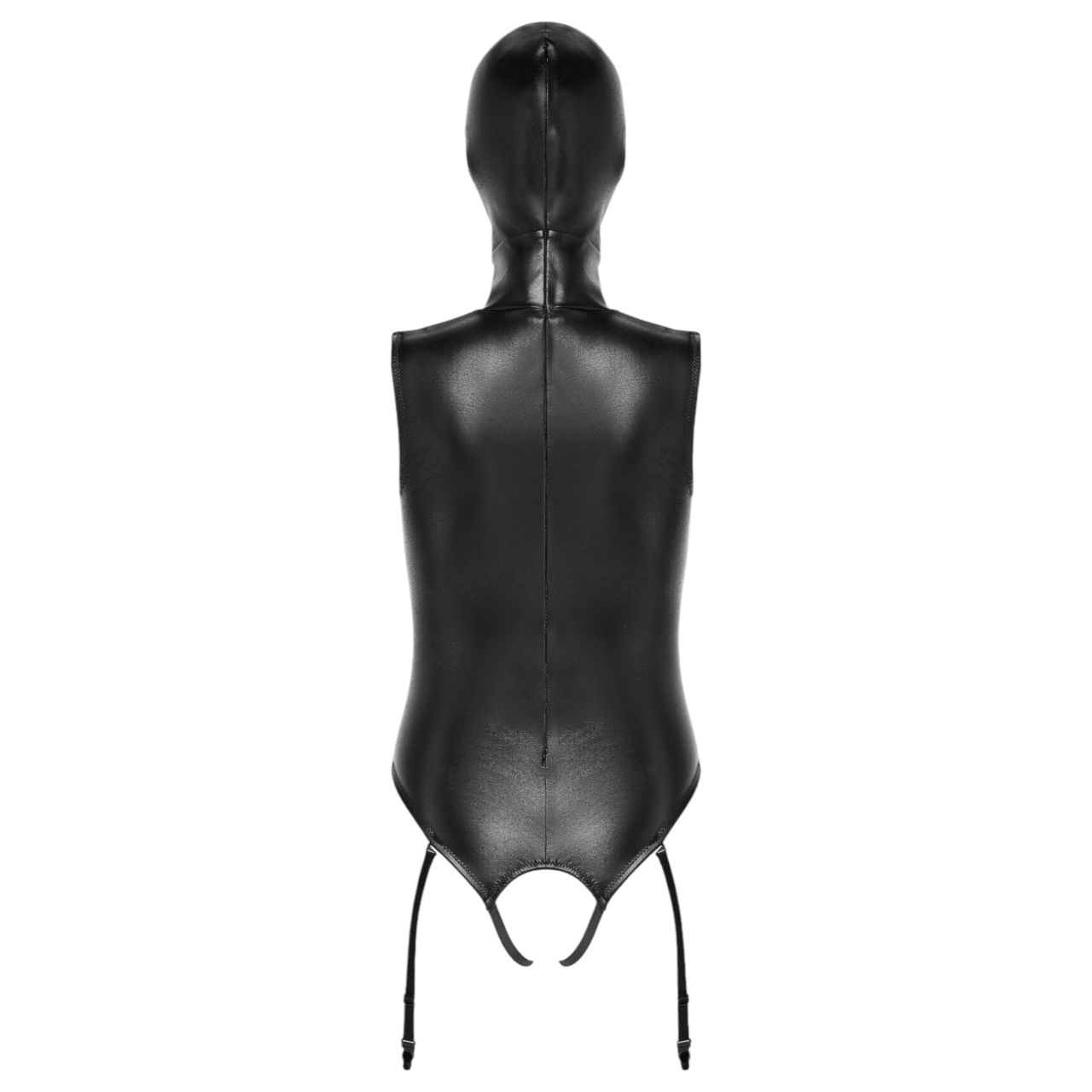 Bad Kitty - alul-felül nyitott body és szopó maszk (fekete) Bad Kitty - alul-felül nyitott body és szopó maszk (fekete)