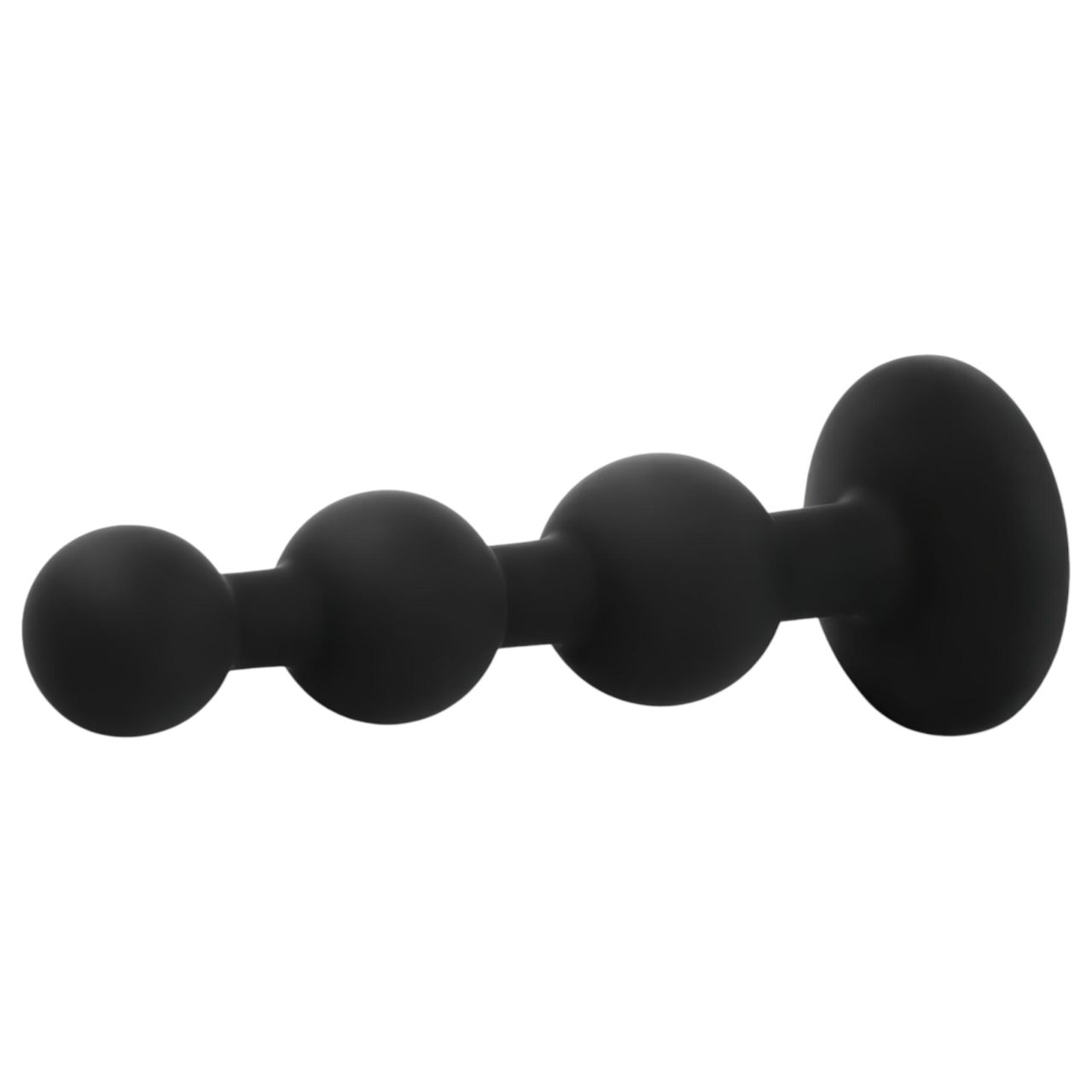 EasyToys - gyöngyös szilikon anál plug kezdőknek (fekete)