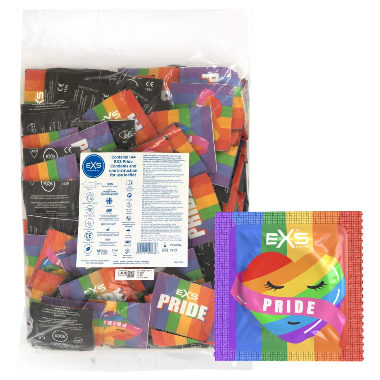 EXS Pride - latex óvszer (144 db) EXS Pride - latex óvszer (144 db)