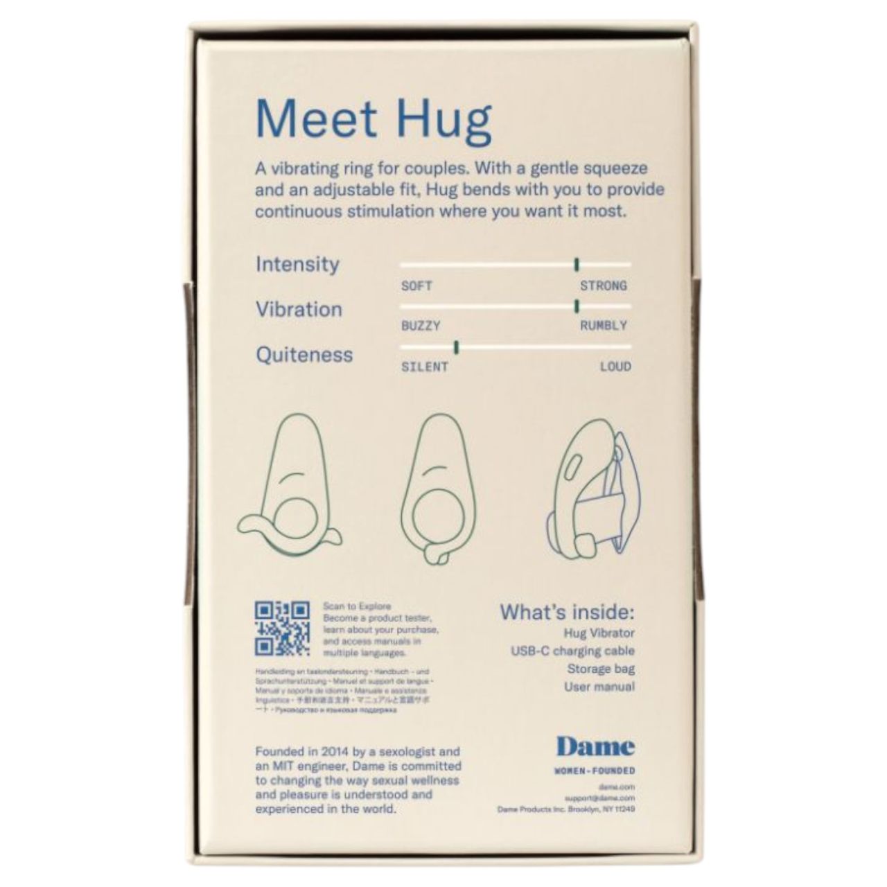 Dame Hug - állítható vibrációs péniszgyűrű (zöld) Dame Hug - állítható vibrációs péniszgyűrű (zöld)