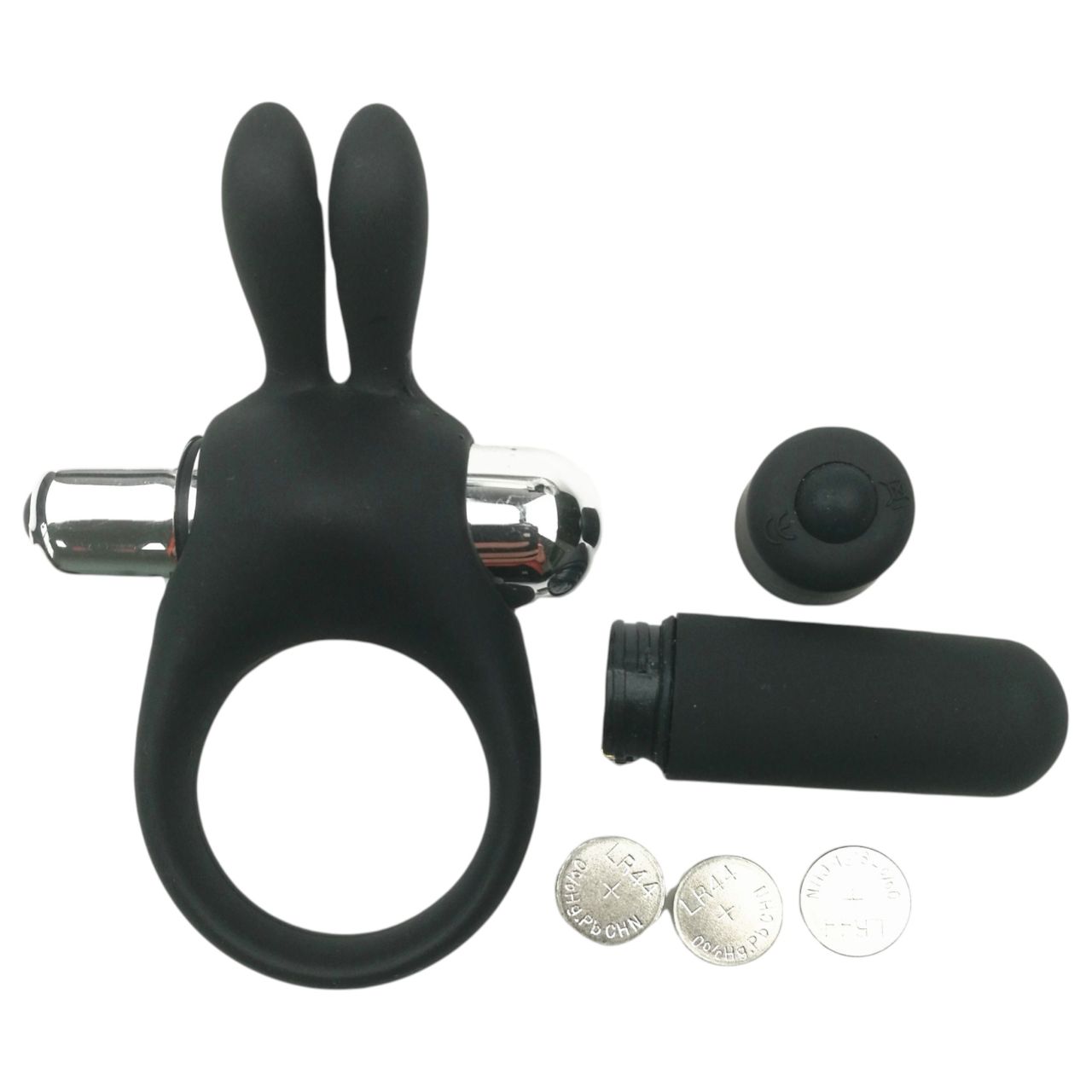Pulselock Vantr - vibrációs nyuszis péniszgyűrű (fekete) - 30mm Pulselock Vantr - vibrációs nyuszis péniszgyűrű (fekete) - 30mm
