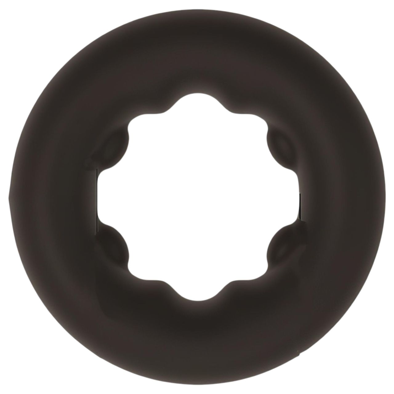 Pulselock Cocktura - pöttyös szilikon péniszgyűrű (fekete) - 27mm Pulselock Cocktura - pöttyös szilikon péniszgyűrű (fekete) - 27mm