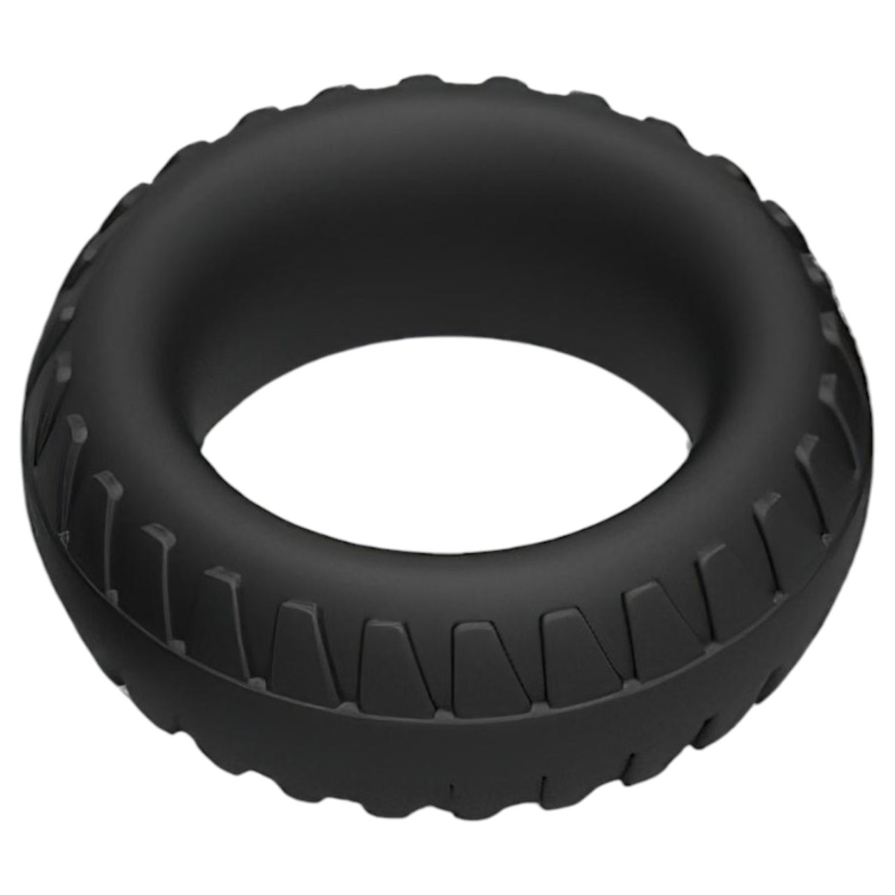Pulselock Forge - abroncs mintás szilikon péniszgyűrű (fekete) - 30mm Pulselock Forge - abroncs mintás szilikon péniszgyűrű (fekete) - 30mm