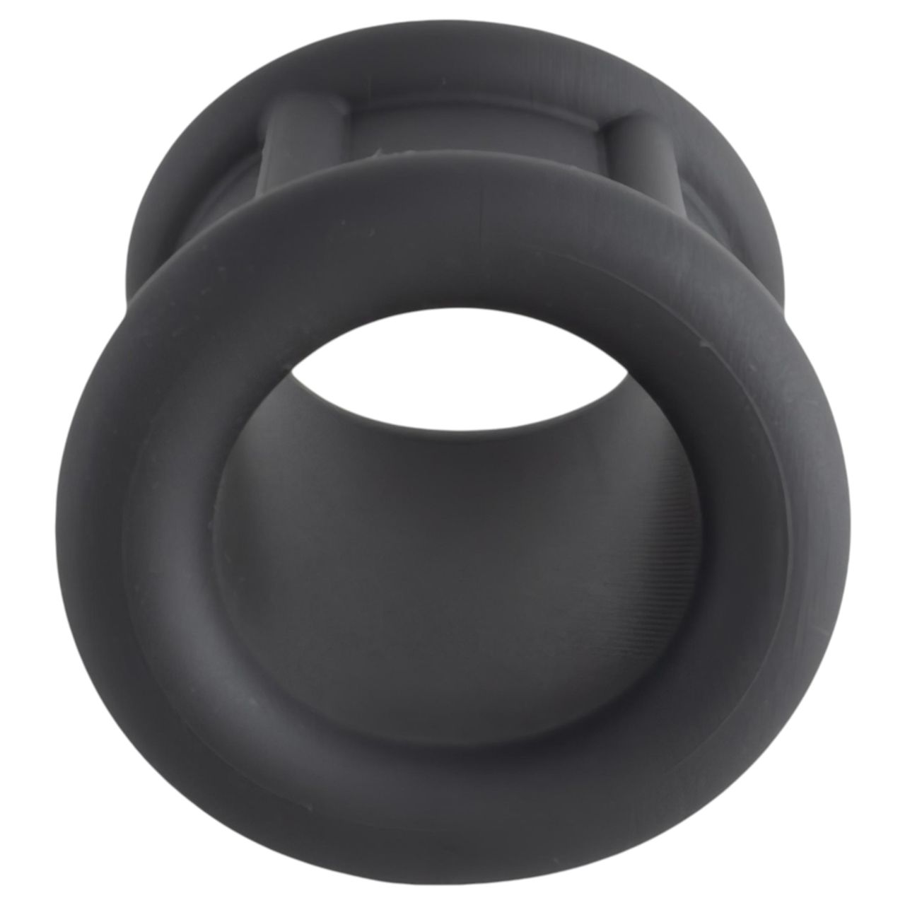 Pulselock Cocktura - fekete bordázott szilikon péniszgyűrű (30 mm)
