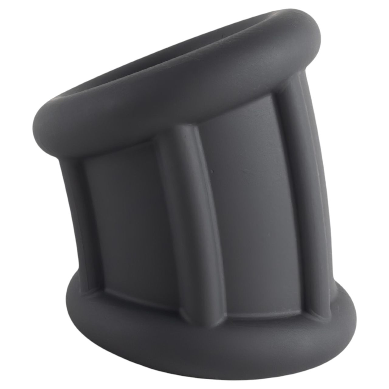 Pulselock Cocktura - fekete bordázott szilikon péniszgyűrű (30 mm)