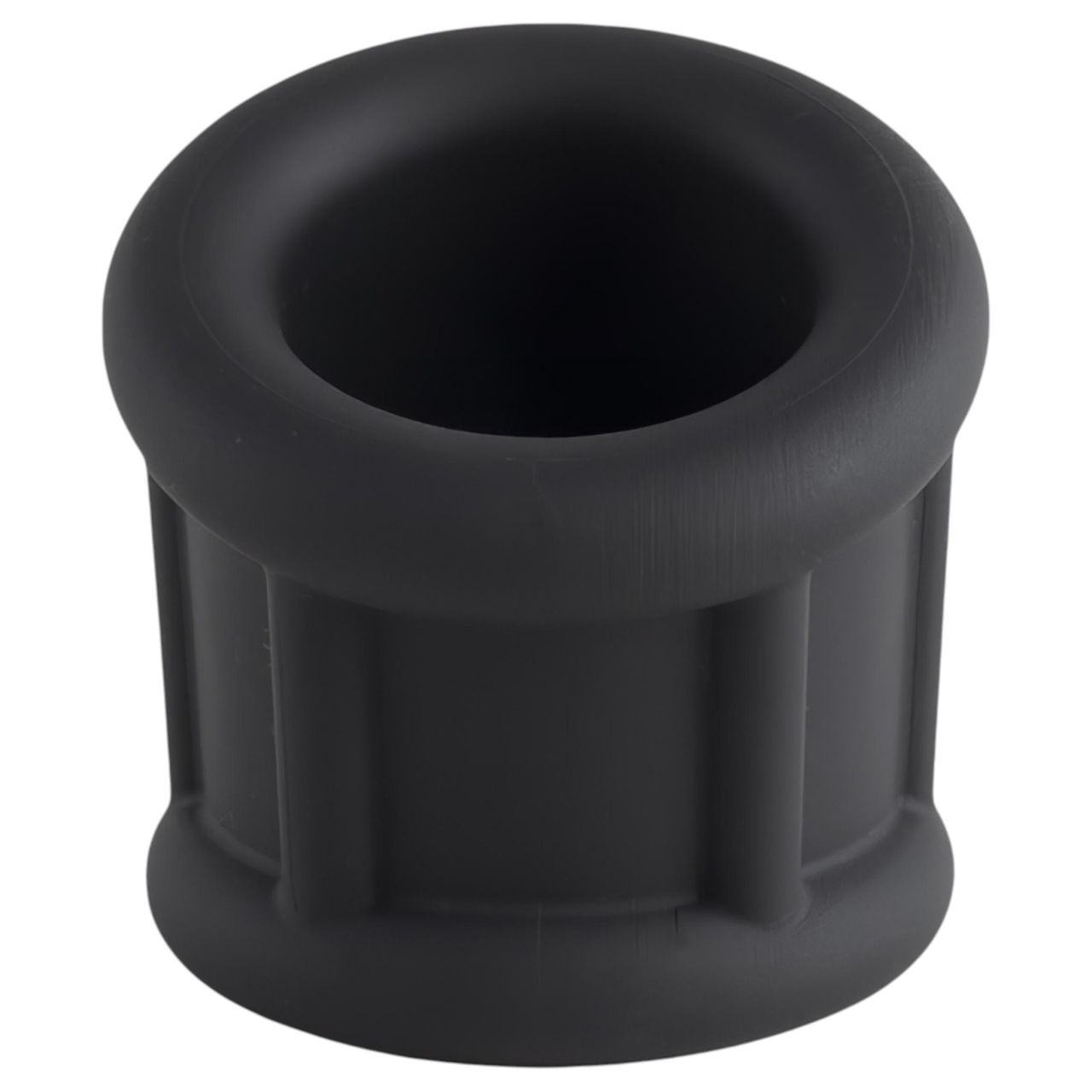 Pulselock Cocktura - fekete bordázott szilikon péniszgyűrű (30 mm)