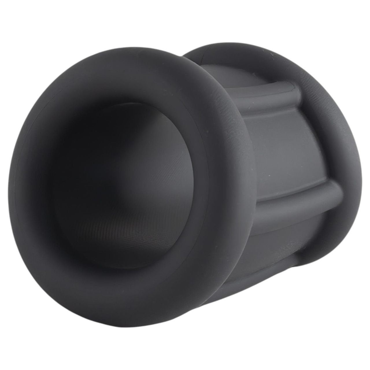 Pulselock Cocktura - fekete bordázott szilikon péniszgyűrű (30 mm)
