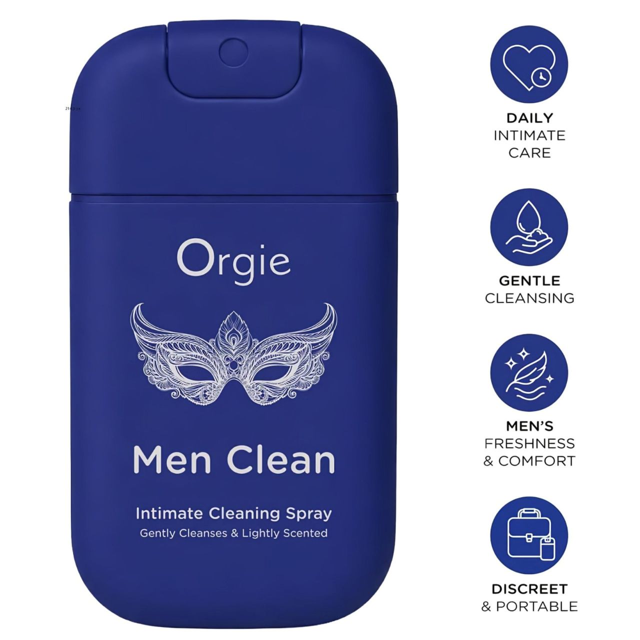Orgie Men Clean - intim tisztító és frissítő spray férfiaknak (30ml)