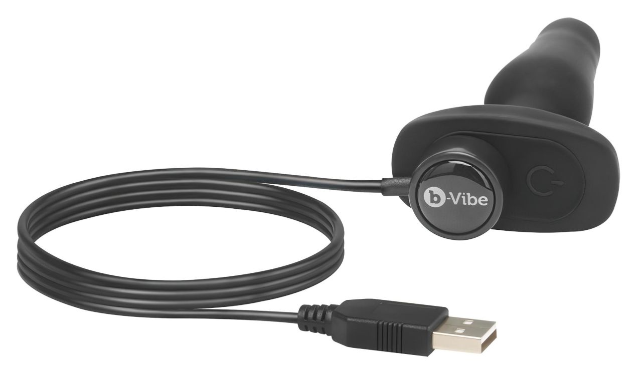 b-Vibe Novice - rádiós anál vibrátor kezdőknek (fekete)