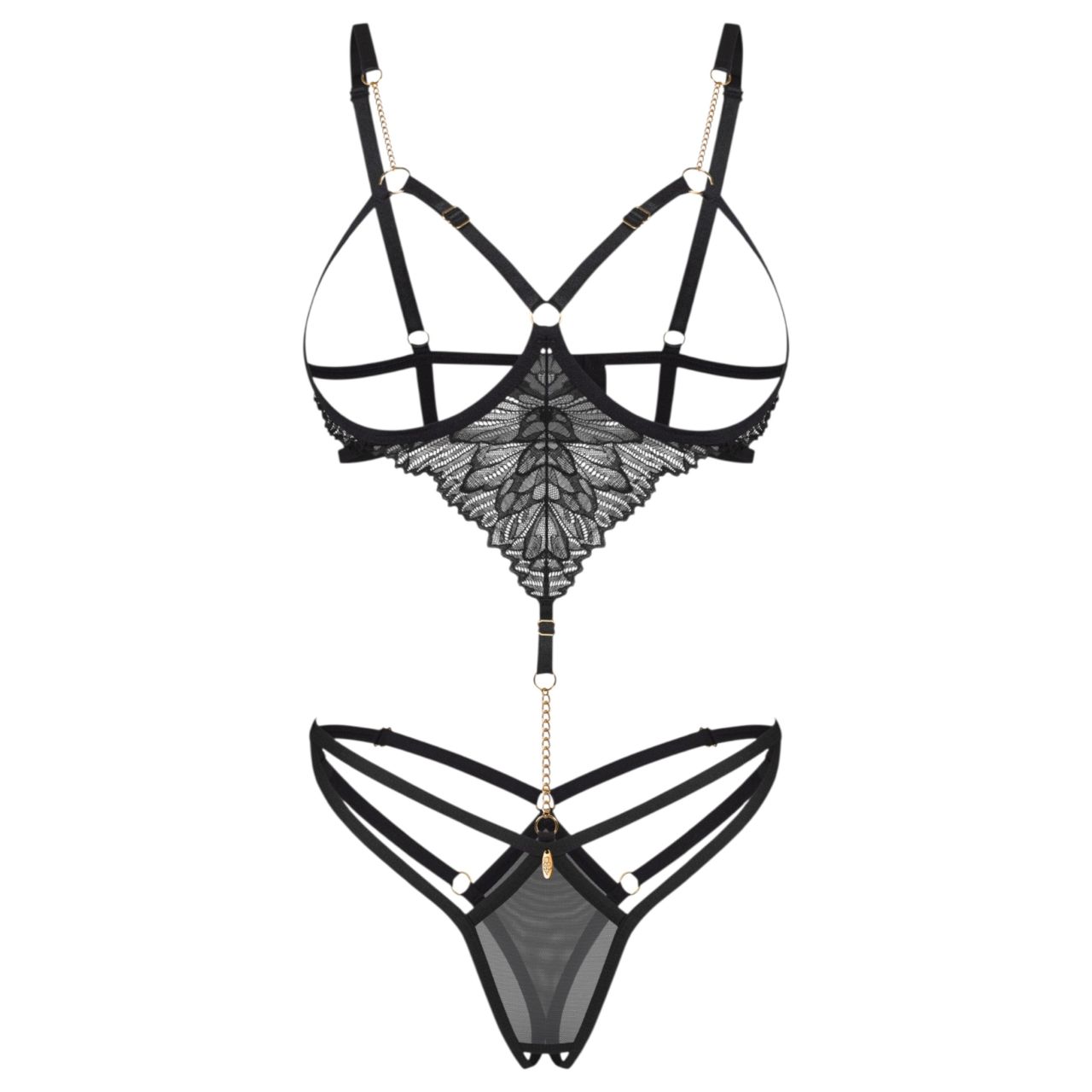 Obsessive Matildea - nyitott body (fekete)