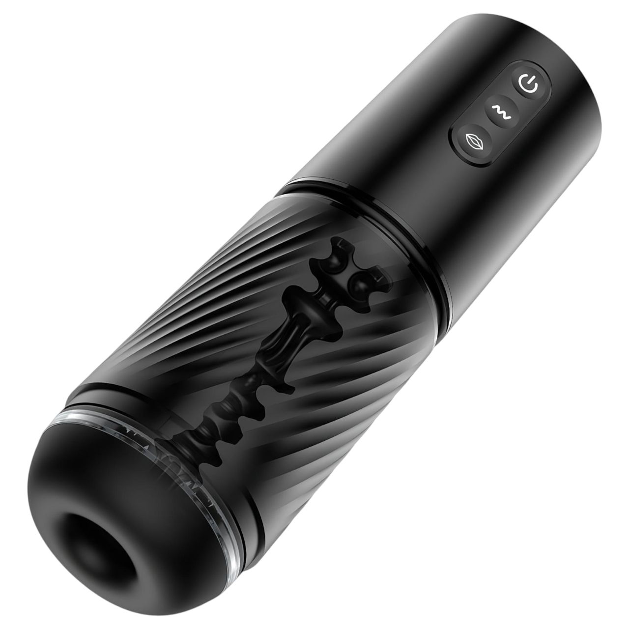 Titanz Auto Suck - automata szívó maszturbátor férfiaknak (fekete)